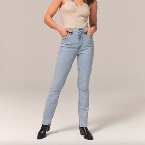 Abercrombie & Fitch Curve Love 90’s Slim Straight Ultra High Rise, size 25